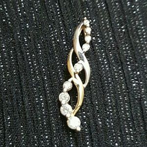 10k Genuine Diamond Journey Pendant